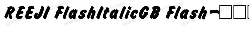 REEJI FlashItalicGB Flash字体转换